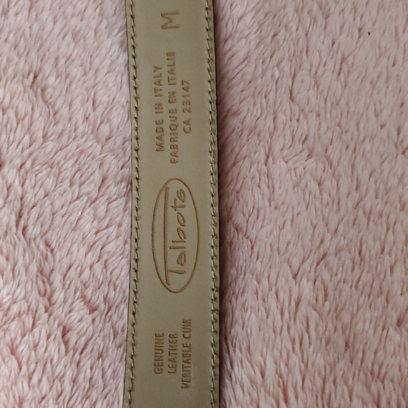 Talbotes genuine leather belt buckle Italy M - Picture 5 of 5